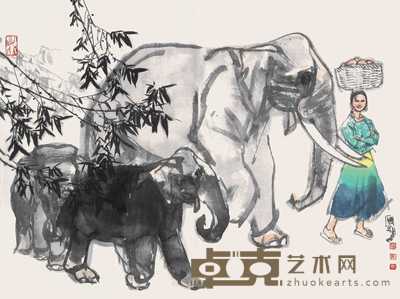 史国良 人物 镜心 49×68cm